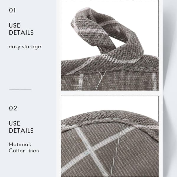 6 Pieces Cotton Pot Holders Machine Washable Heat Resistant Square Pot Holders with Hanging Loop