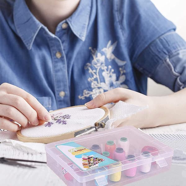 Sytrådsopbevaringsboks til symaskinspoler, broderitrådsspoler