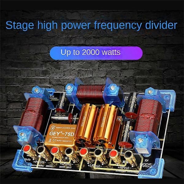 2000W Audio Frekvensdeler Tovejs Højttaler Crossover Filter 12 15 Tommer Sceneoptræden Høj Effekt Frekvens
