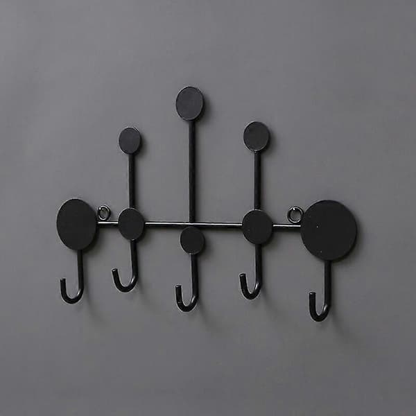 Wrought Iron Hook Simple Modern Coated Hook Wall Hanger Storage Rack