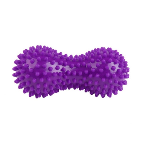 Fotmassasjevals Peanut Dobbel Lacrosse Piggete Ball Myofascial Baller For Plantar Fasciitt Mobilitet Purple