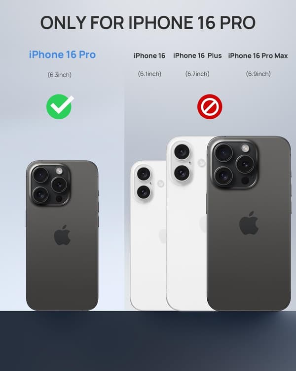 iPhone 16 Pro Case, Waterproof, iPhone 16 Pro Phone Case, IP68, Waterproof, Protective Case with MagSafe, 360 Outdoor Case, Shockproof, Dustproof