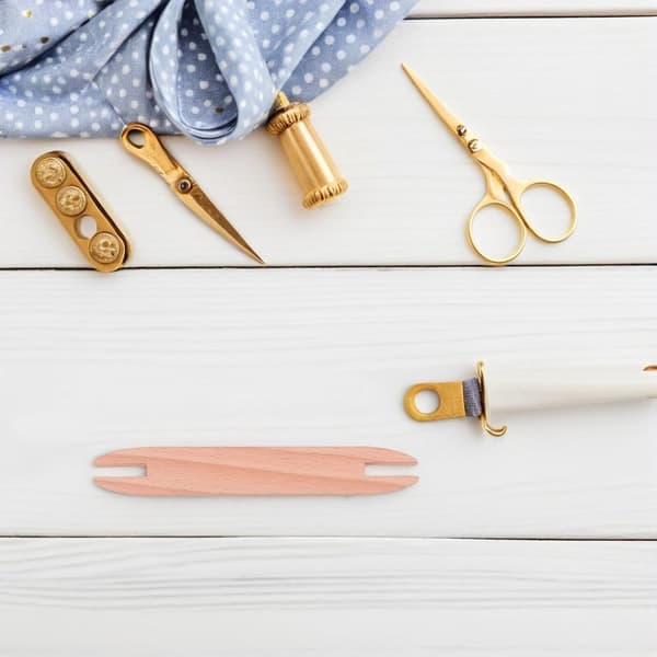 4 st trä DIY vävskyttel hantverksmaterial för stickad tröja halsduk gobeläng vävstickor