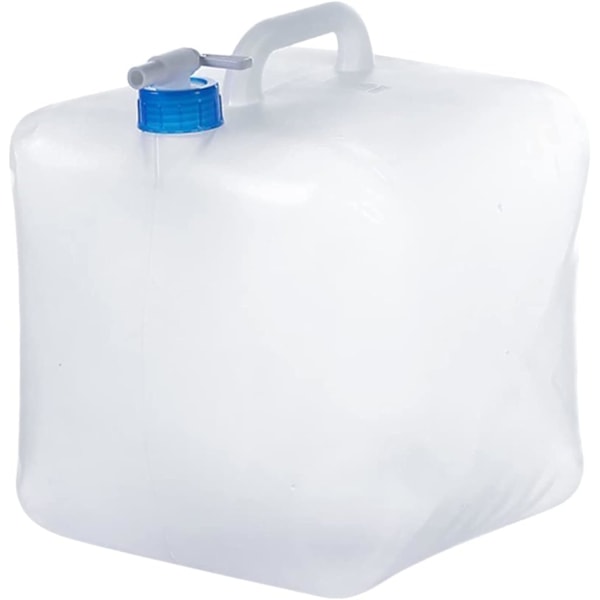 Vattenbehållare Kub med hopfällbar, transparent, kompakt design och BPA-fri konstruktion för dricksvatten och bad