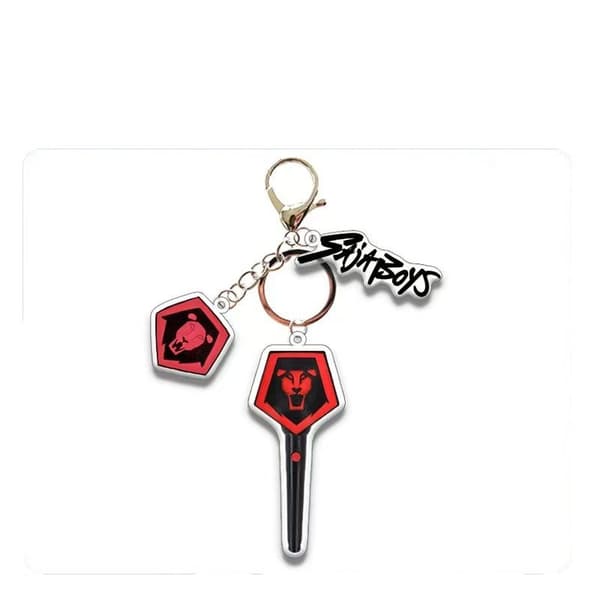 Demon Hunter K-Pop Demon Hunter Akryl Cheer Stick Nøglering Anime Perifer Vedhæng 4 stk.{bt}