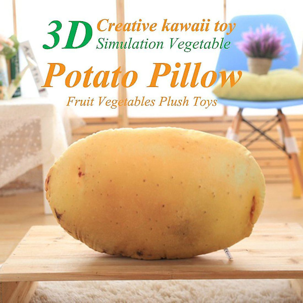 Senaste heta produktidéer Kawaii Leksaker 3D Simulering Grönsaker Potatis Kudde Kontorsoffa Kudde Vel