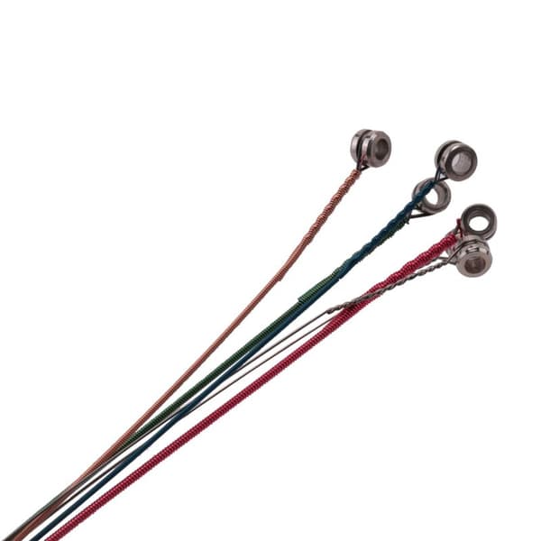 10 Set of 6 Steel Strings for Acoustic Guitar, Replacement Strings with Changing Tool
