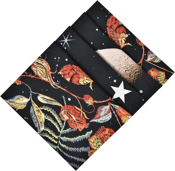 1 st Moonlight Garden Gobeläng, Måne Fas Tapestries Blomster Vin