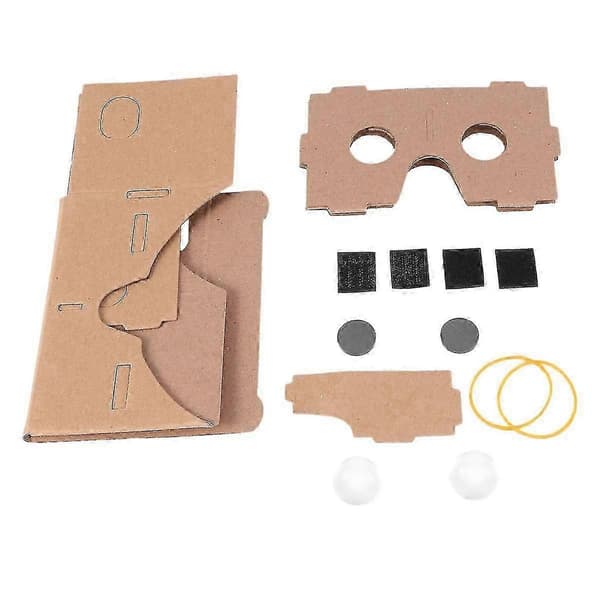 6 stk. 6 tommer DIY 3D VR Virtual Reality-briller i pap til Cardboard