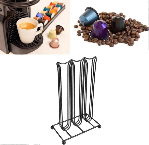 Coffee Pod Holder 42 Capacity Vertical Coffee Capsule Organizer for Kitchen Counter and Office