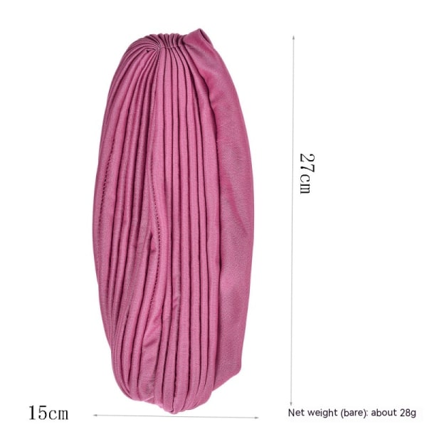 Naisten turbaanihatun pääkääreet naisille Kierresolmuiset esisidottu konttiturbaanit naisille Pink 1pcs
