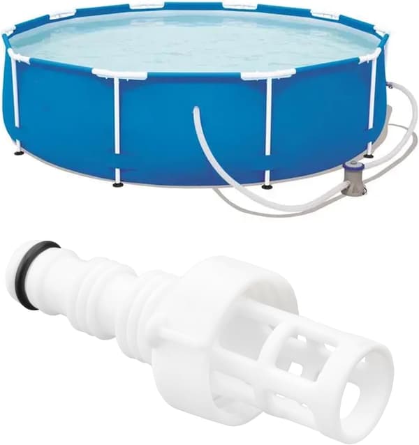 Pool Hose Drain Plug Connection PVC Water Drain Valve Adapter Compatible with INTEX Adapter Connection
