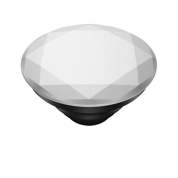 POPSOCKETS PopGrip Premium Metallic Diamond Silver Silver