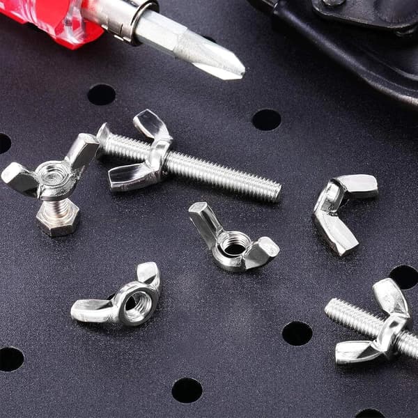 M5 Siipimutteri Siipimutterit Ruostumaton Teräs Metrinen Naaras Siipimutteri DIY-kiinnikkeille 50 kpl