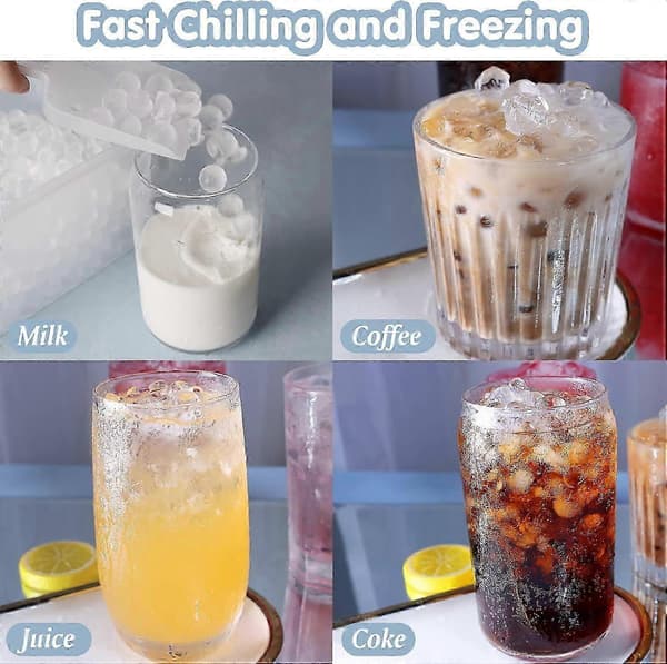 Mini Ice Cube Trays, Upgraded Small Ice Cube Molds Easy Release, 104x4 Pcs Tiny Crushed Ice Cube Trays for Chilling Drinks, Coffee, Juice