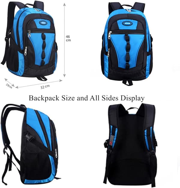 Elementary School Kids Backpack, Casual Backpack, Waterproof School Bag, Travel Bag - Red