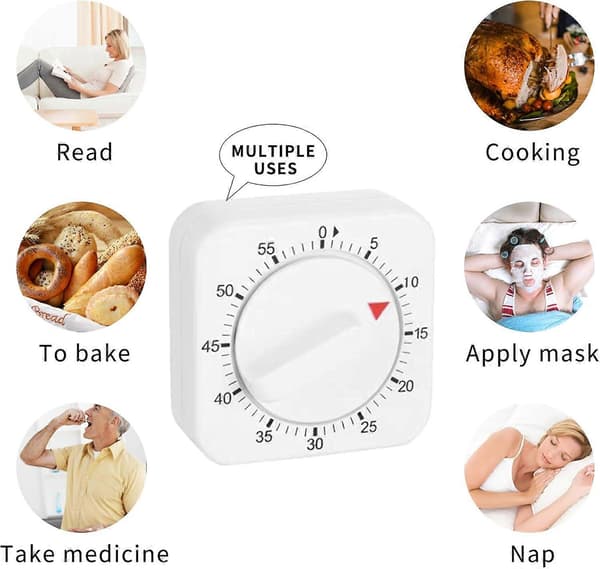 Kjøkkentimer, eggkoketimer, matlagingstimer, nøyaktig 0-60 minutters tidtaking, enkel å bruke, bærbar matlagingsassistent
