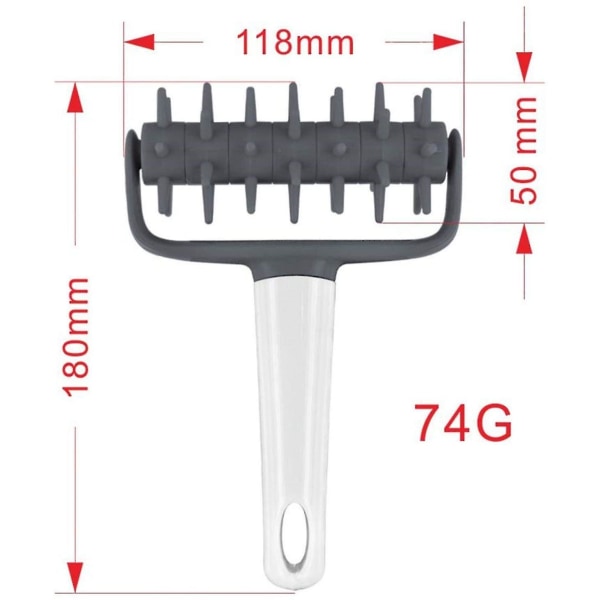 Stippler Deiglufter Deiggitter Kutter For Pizza, Kaker, 12x18x5cm