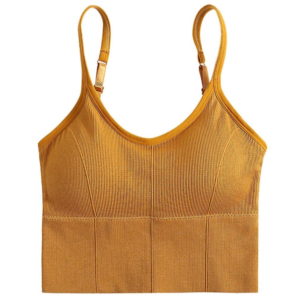 1st trådlöst inslagna bröst Yoga Underkläder Rem BH Fitness BH Stretchiga BH:ar Andas Underkläder ( Ginger 30x25cm