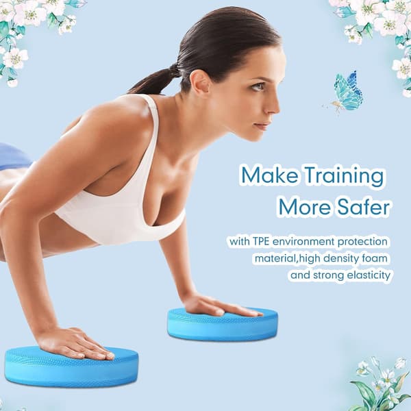 Oval Foam Balance Board, Stable Exercise Plate, Portable Gymnastics Training Board, Non-Slip Balance Training Board