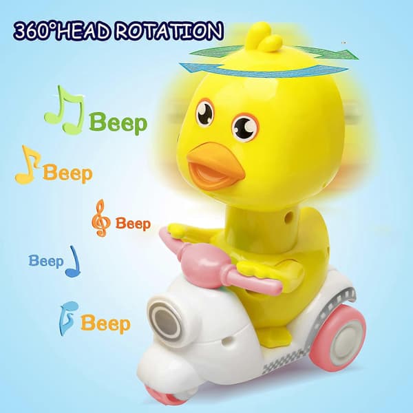 Babybilleksaksset med pull back-funktion, ankdesign, friktionsdriven, present till småbarn, 2-pack