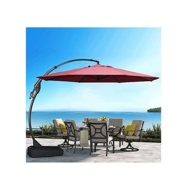 Replacement Cover for 8-Rib Umbrella, Replacement Umbrella Canopy, 3m / Round Replacement Canopy Fits an Umbrella - Red