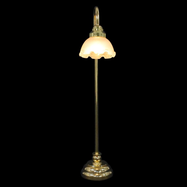 Miniatyr Golvlampa Liten Golvlampa Modell Minihus Dekoration Utan Sladd Guld 12x3cm Golden 12x3cm