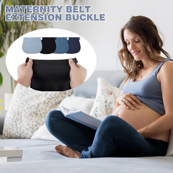 Pregnancy Jeans Extender - 4-pack Adjustable Waist Button Extender - Maternity Pants Extender for Women