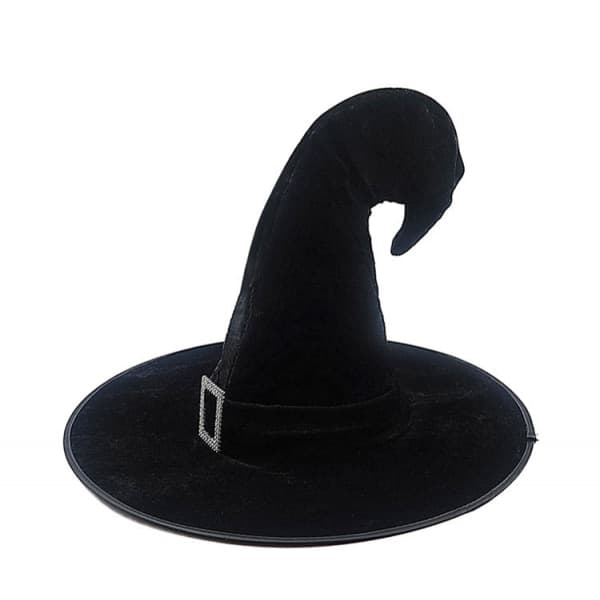 Halloween heksehat troldmand mænd kvinder sort kostume cosplay