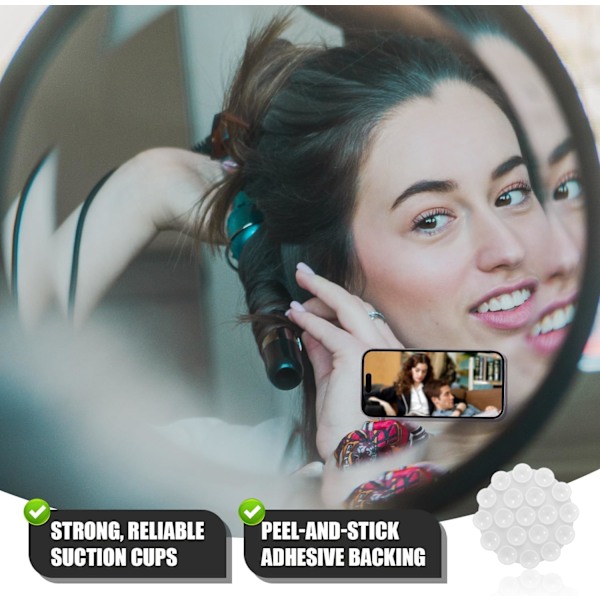 5 st Silikon Sugkopps Telefonhållare, Multifunktionell Telefon Sugfäste för Biltelefon Mini Sugkopp Matta Sugtelefonfodral Självhäftande Stöd White
