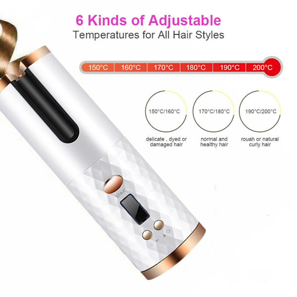Cordless Automatic Curling Iron - Easy Curls On The Go