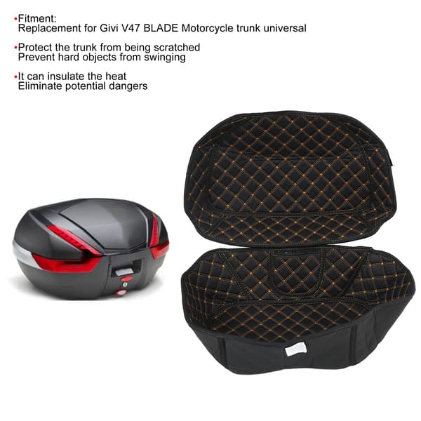 Motorcykel Toppbox Bottenfoder Skydd Tyg Bakre Bagageutrymme Inre Matta Ersättning för Givi V47 BLADE