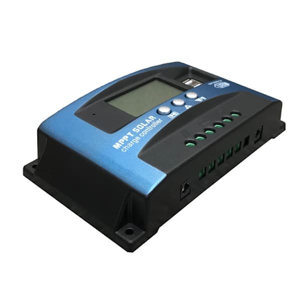 MPPT solcellekontroller 100A 12V/24V solcellelading og -utlading LED-gatelys intelligent kontroller