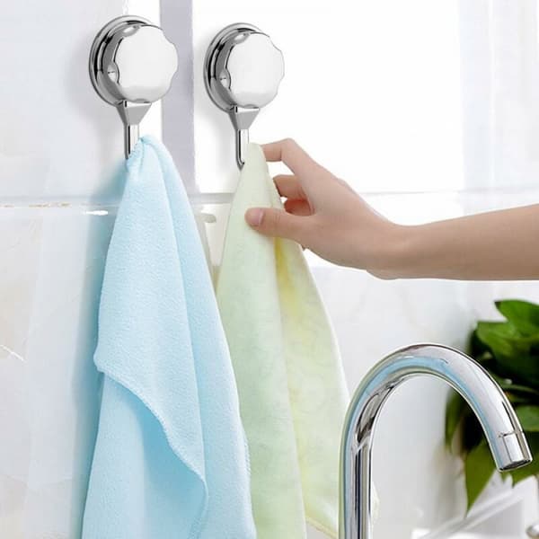 Triple Vacuum Suction Cup Hook Towel Hook ABS Wall Hanger Home Ba
