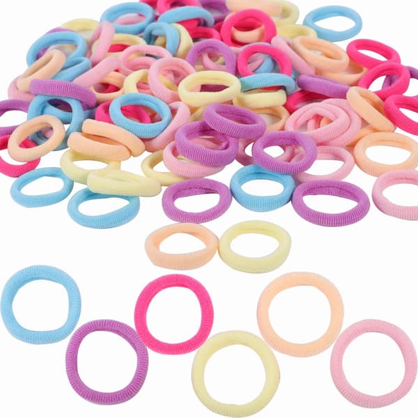 200 stk hårelastikker til børn, mini hårnåle til piger, farverige mini hårnåle til børn, piger