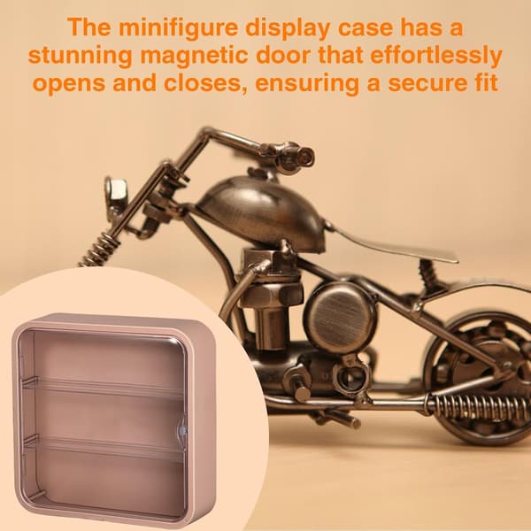 Akryl Displayfodral, Klar Actionfigur Displaybox, Transparent Akryl Displayfodral med Magnetisk Dörr för Actionfigurer Leksaker Samlarföremål