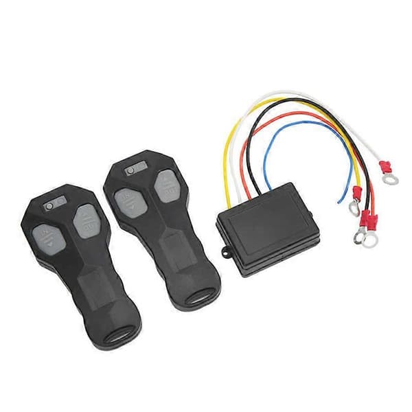 Wireless Winch Remote Control Kit with Sealed Rubber Buttons, Winch Controller for Car, ATV, Truck