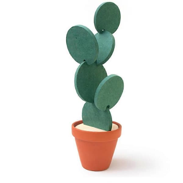 Coasters Creative Cactus Shaped Design Set of 6 Pieces for Home Office Decor