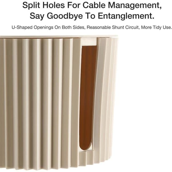Cable Management Box for Hiding Power Strips | Home Office Cable Management Solution