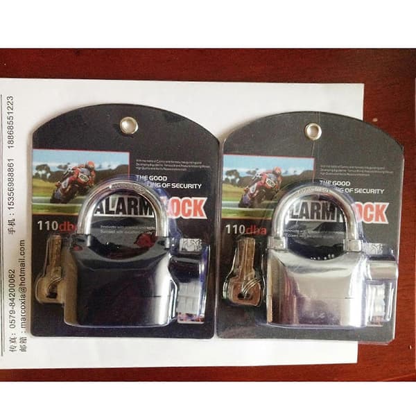 Universal Motorcycle Bicycle Waterproof Security Alarm Padlock
