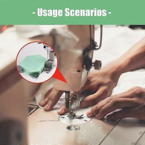 Yarn, Magnetic Sewing Guide for Sewing Machine, Polygonal Multifunctional Sewing Guide with Scale, Universal Sewing Accessory [DB]