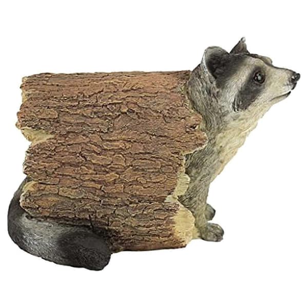 Bandittdyr Innendørs/Utendørs Hagedyrstatue, Håndstøpt Polyresin, Fullfarge