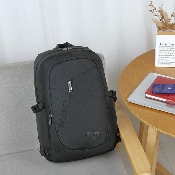 Vanntett reiseveske for menn med USB-ladeport