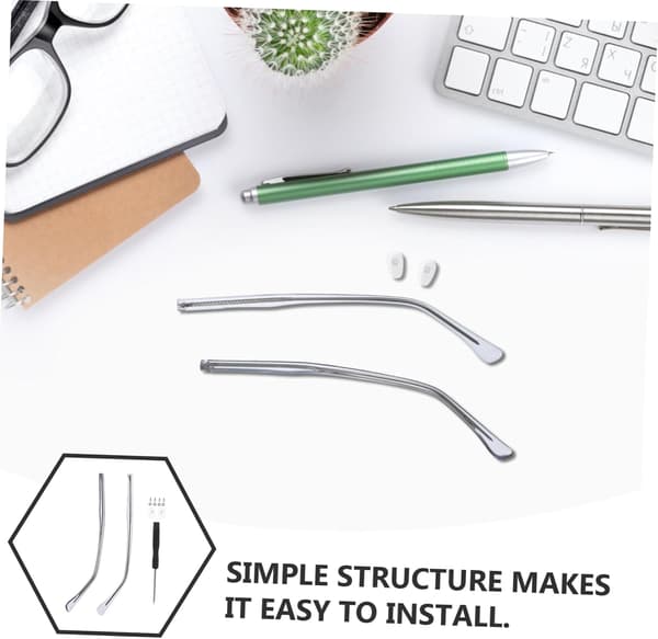 Metal Eyeglass Frame Replacement Arms for Glasses Compatible Eyeglass Frames