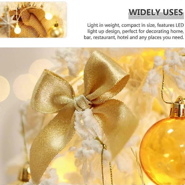 Mini Christmas tree, battery-powered artificial Christmas tree with lovely design and exquisite craftsmanship, perfect for the Christmas table