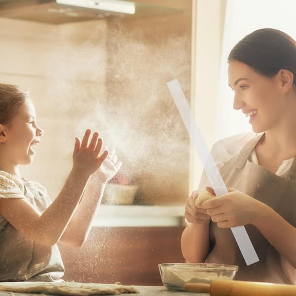 2 stk Deigutjevningslinjal Deigtykkelsesmålelinjaler Akryl Ikke-kjevle Snackbaking