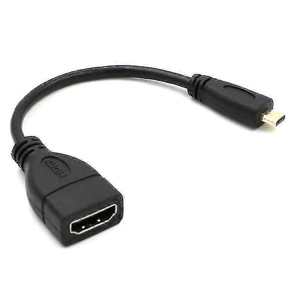 Micro HDMI - HDMI uros-naaras -sovitinkaapeli HDTV-tyypin D HDMI:lle