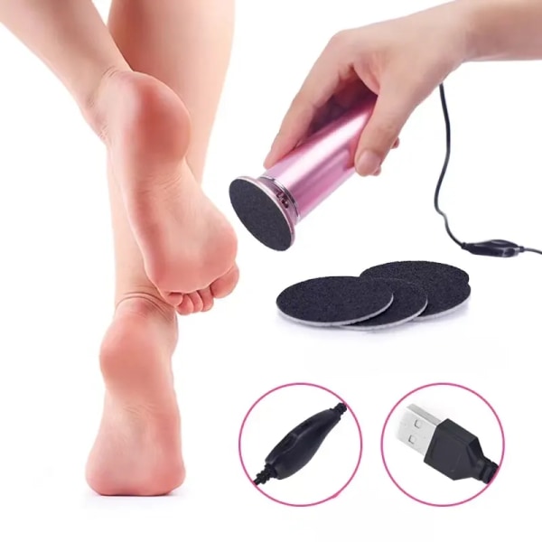 Electric Foot Rasp Electric Foot Callus Remover -kuorinta jalkaviiloille kuolleen ihon kiillotustyökalu