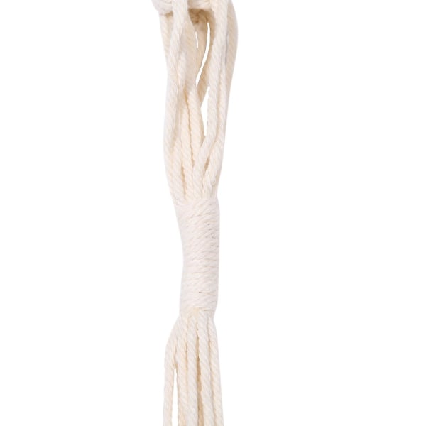 Macrame Växthängare Dubbel Inomhus Utomhus 2-våningar Hängande Planteringskruka Bomullsrep 4 Ben 170 cm