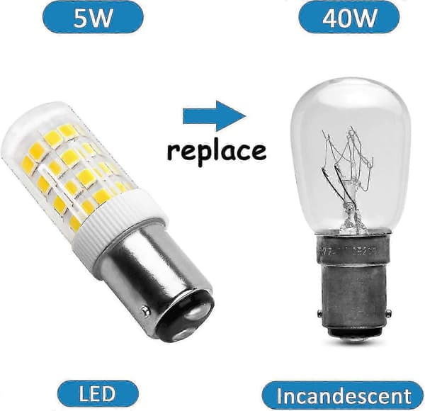 5W LED B15d Bayonet Bulb Cool White 6000K 500lm Sewing Machine Lamp [DB]
